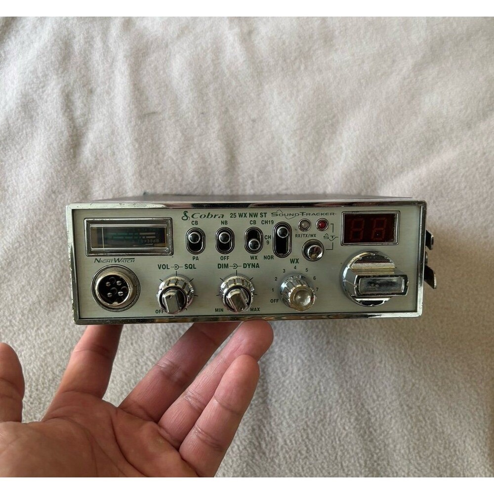Cobra 25 WX NW ST Sound Tracker NIGHT WATCH CB Radio Works